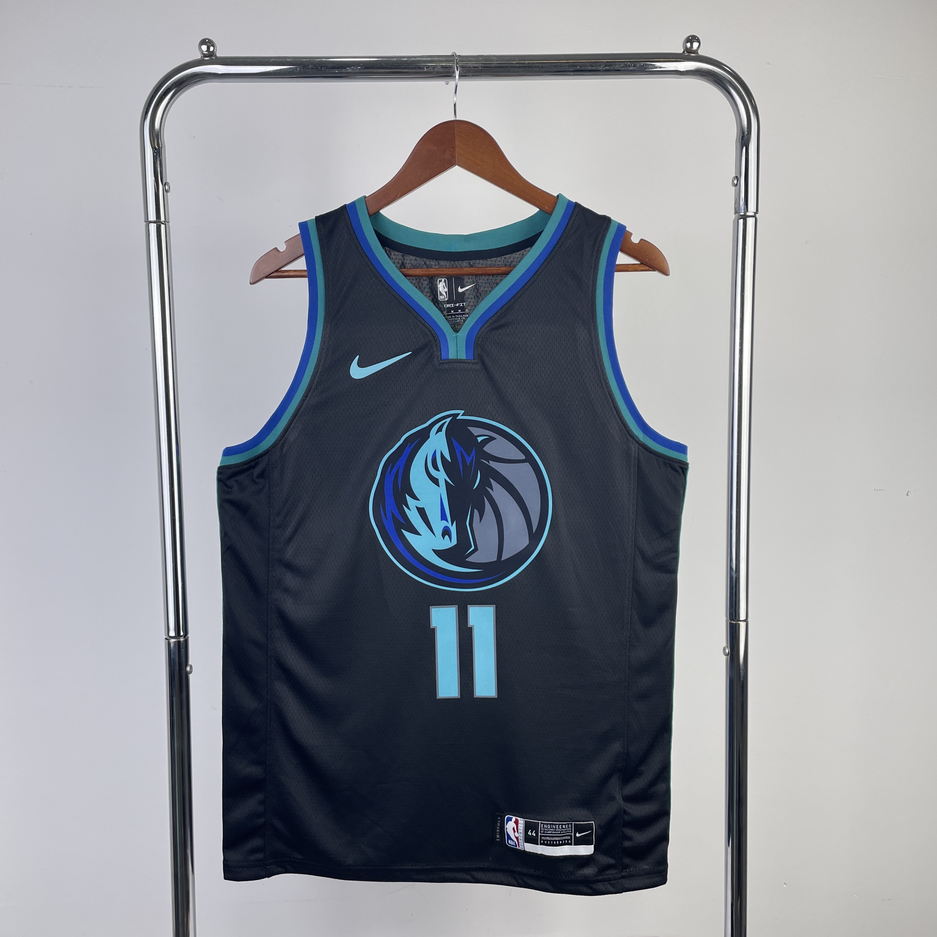 Men Dallas Mavericks #11 Irving Black Season Nike 2024 NBA Jersey->->NBA Jersey